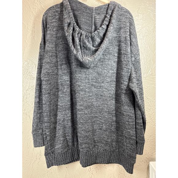 Torrid Relaxed Super Soft Plush Tunic Hoodie Plunged V Neck Womens Size 00 - Picture 2 of 4